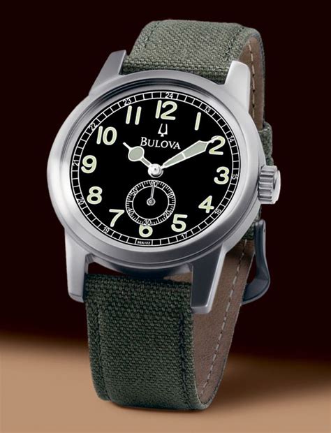 bulova military style watch